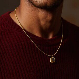 Mr Ettika - Men's Tiger's Eye Pendant Necklace